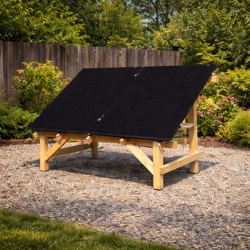 Nature's Generator Lithium 6000 with Solar Panels and Wind Turbine